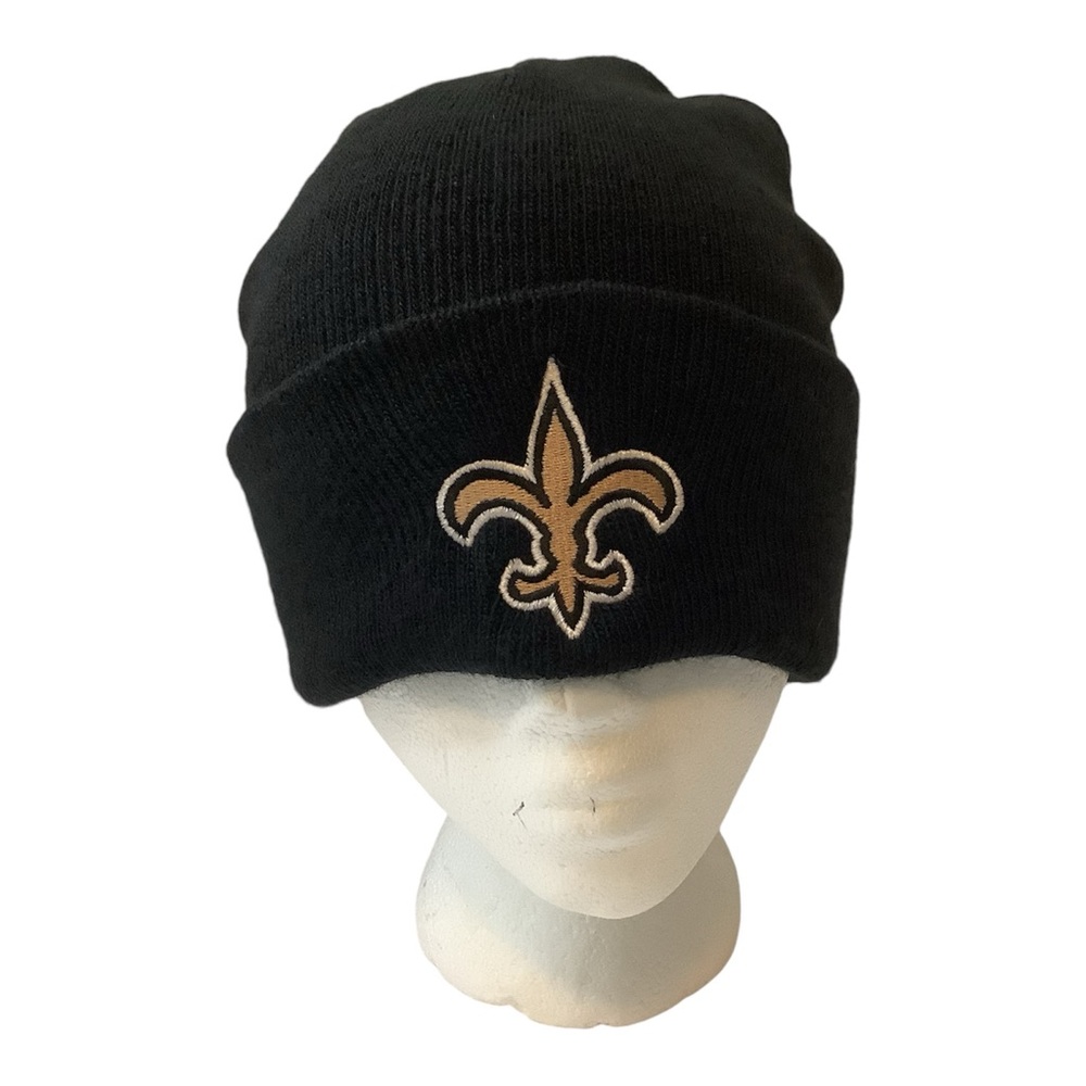 NFL New Orleans Saints Cuffed Toque Black Beanie Knit  Sport Skully Hat